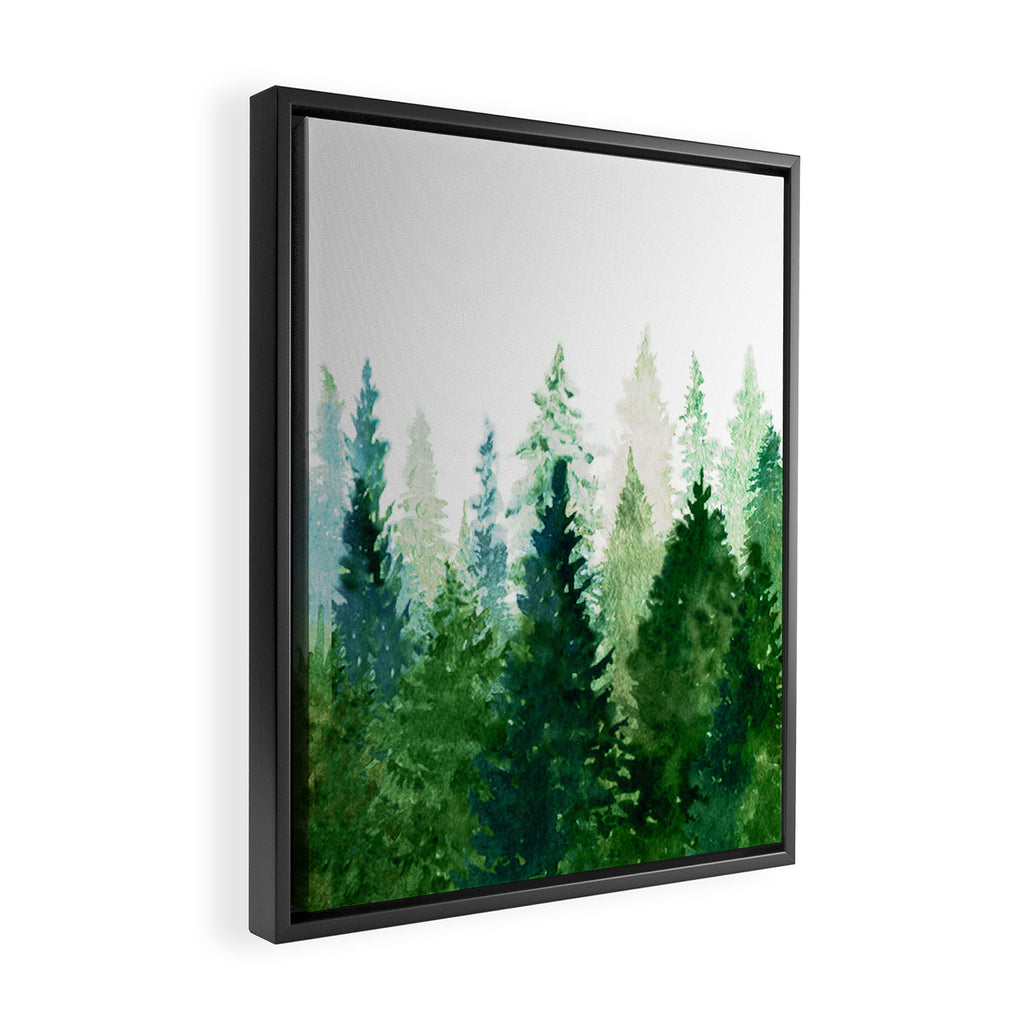 Pine Trees 2 Framed Canvas Print Gallery Image 2