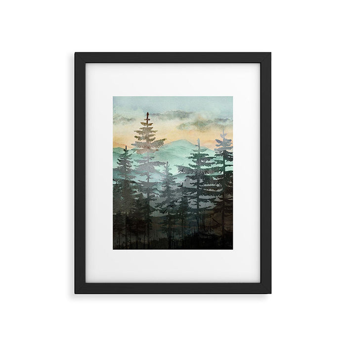 Pine Trees Framed Art Print Gallery Image 1