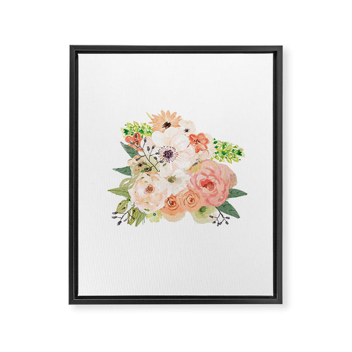 Pink bloom Framed Canvas Print Gallery Image 1