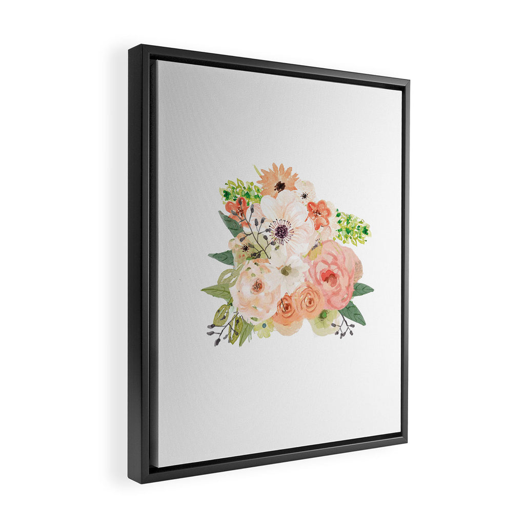 Pink bloom Framed Canvas Print Gallery Image 2