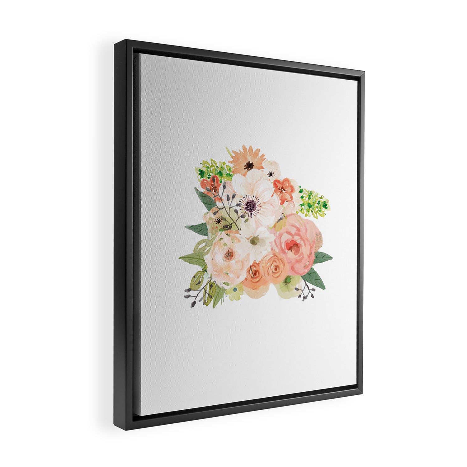 Pink bloom Framed Canvas Print Gallery Image 2