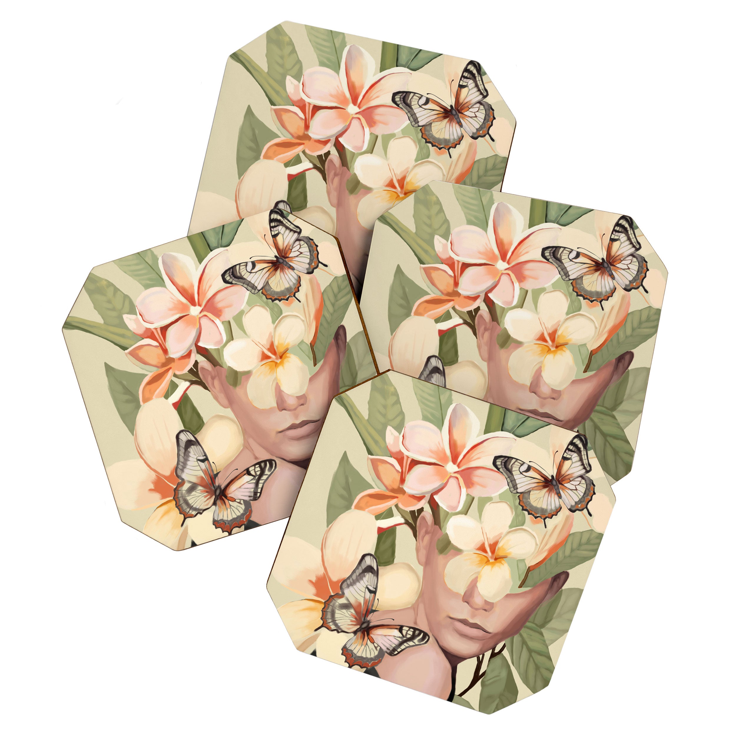 Pink Bloom Coaster Gallery Image 1