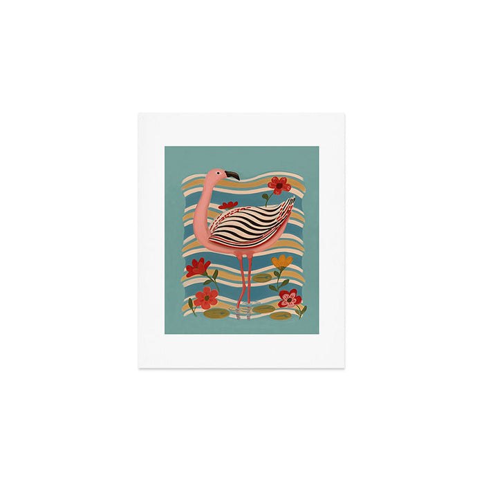 Pink Flamingo Art Print Gallery Image 1
