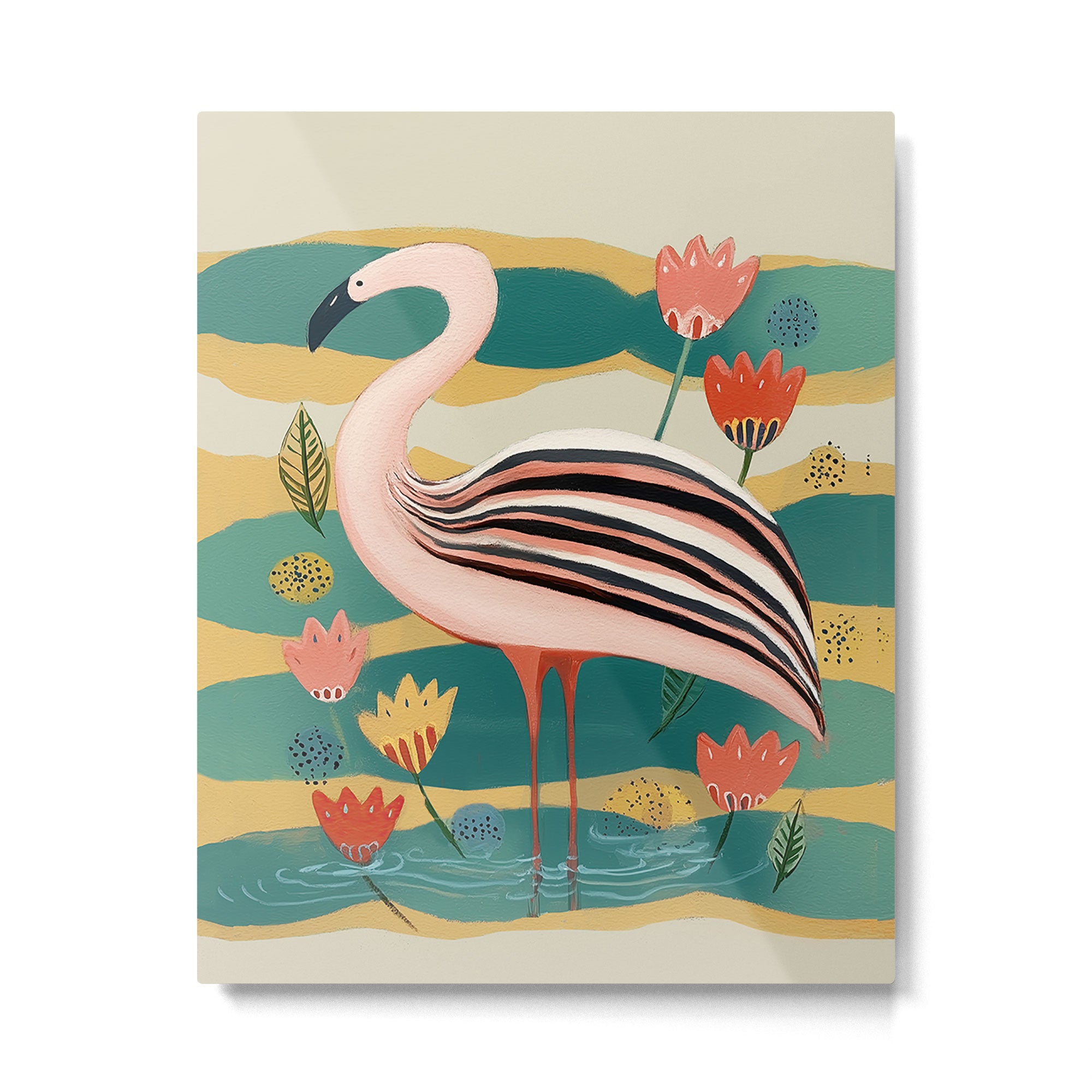 Pink Flamingo Metal Print Gallery Image 4