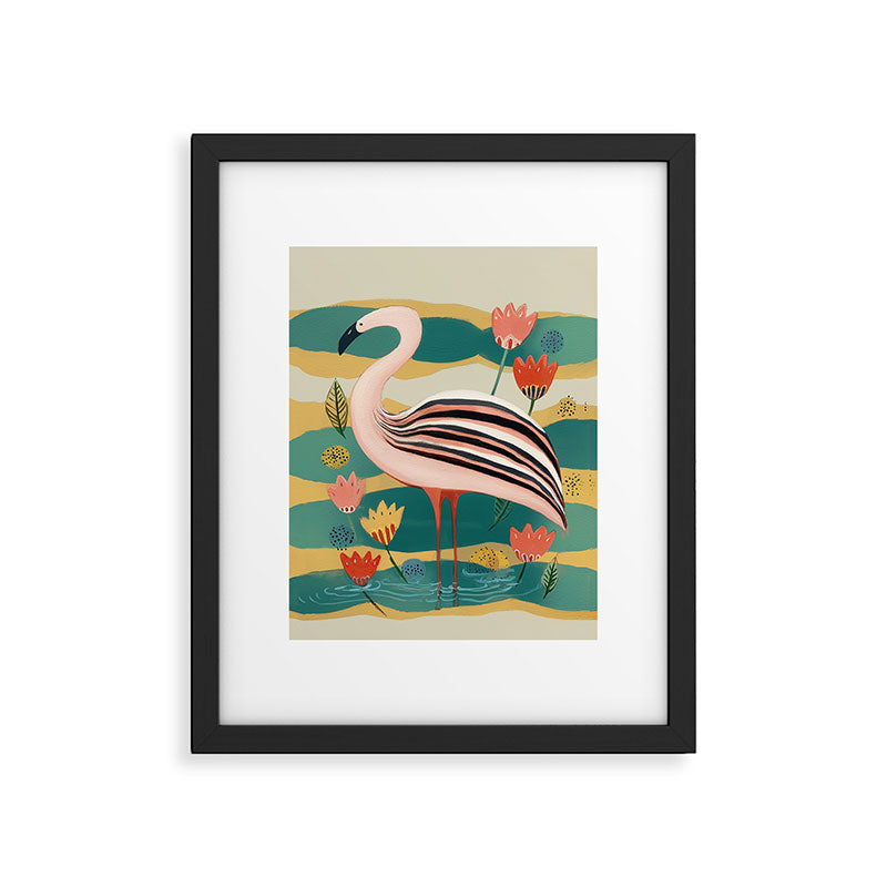 Pink Flamingo Framed Art Print Gallery Image 5