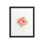 Pink Flower Bouquet Framed Art Print Gallery Image 5