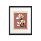 Pink Magnolia Flowers Framed Art Print Gallery Image 5