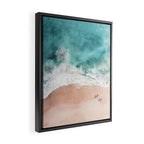 Pink Sand Beach Print Framed Canvas Print Gallery Image 2