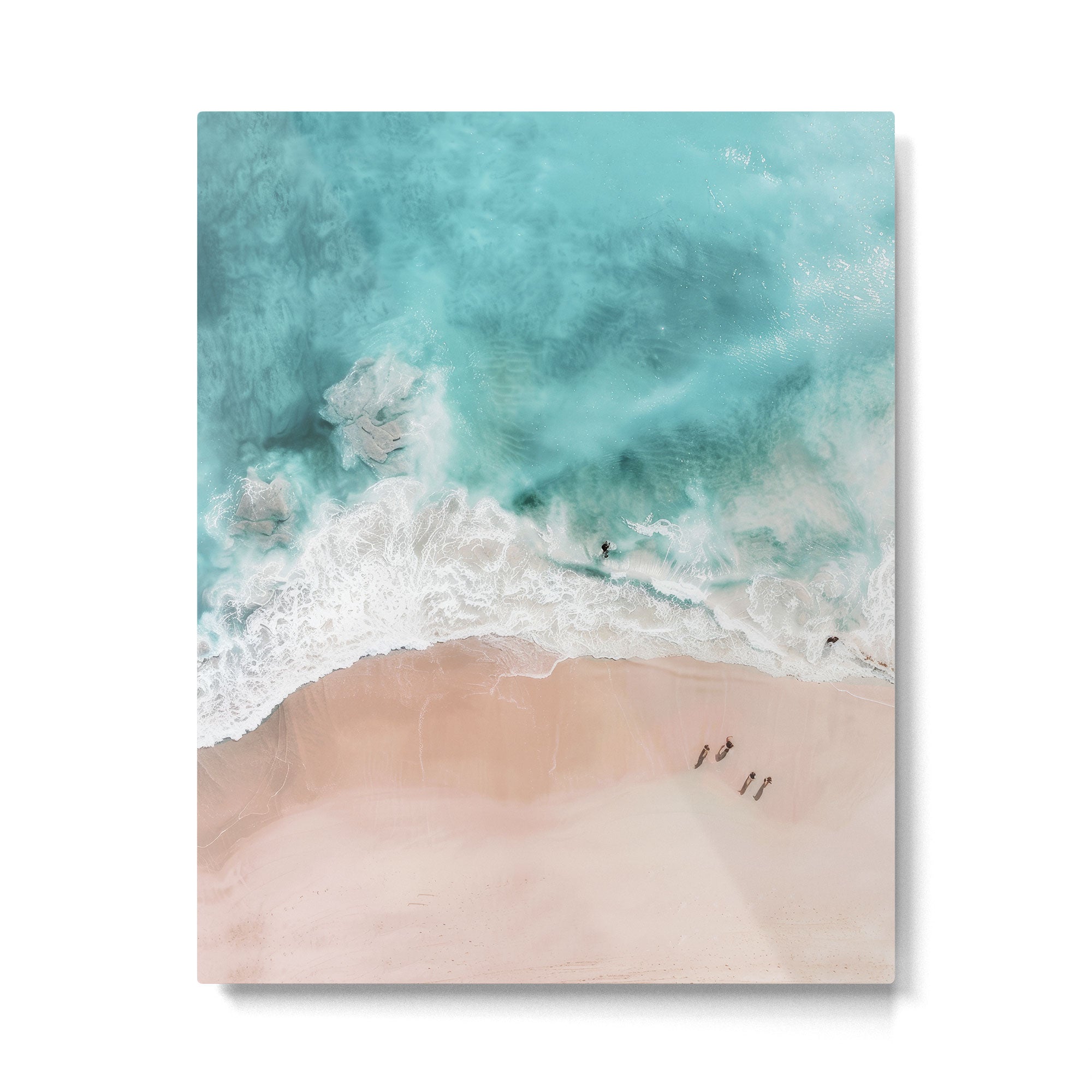 Pink Sand Beach Print Metal Print Gallery Image 4
