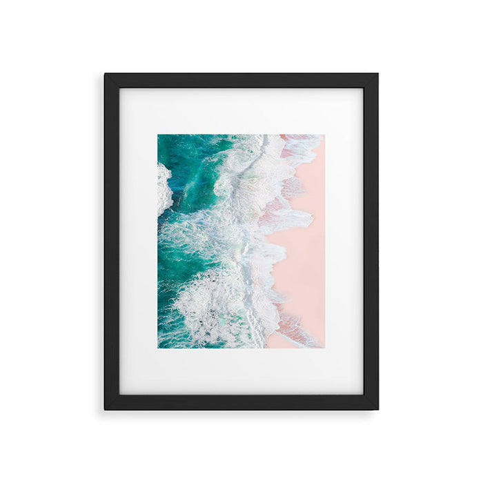 Pink Sand Beach Framed Art Print Gallery Image 1