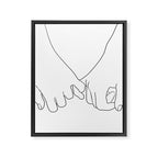 Pinky Promise IV Framed Canvas Print Gallery Image 8