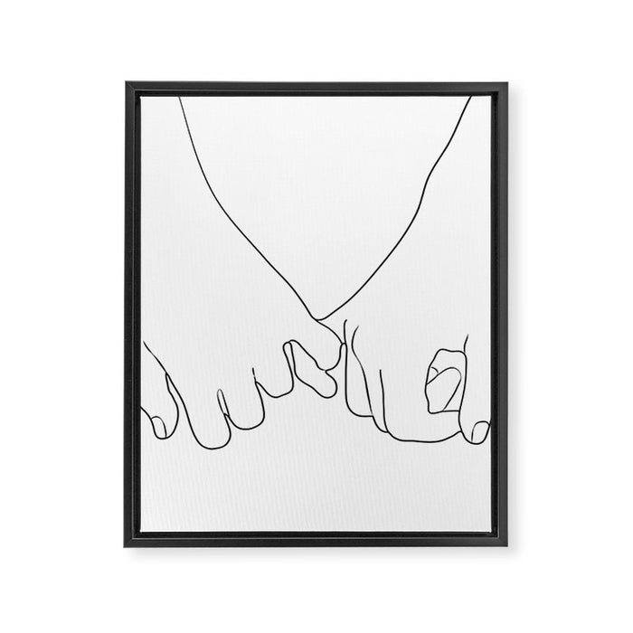 Pinky Promise IV Framed Canvas Print Gallery Image 1
