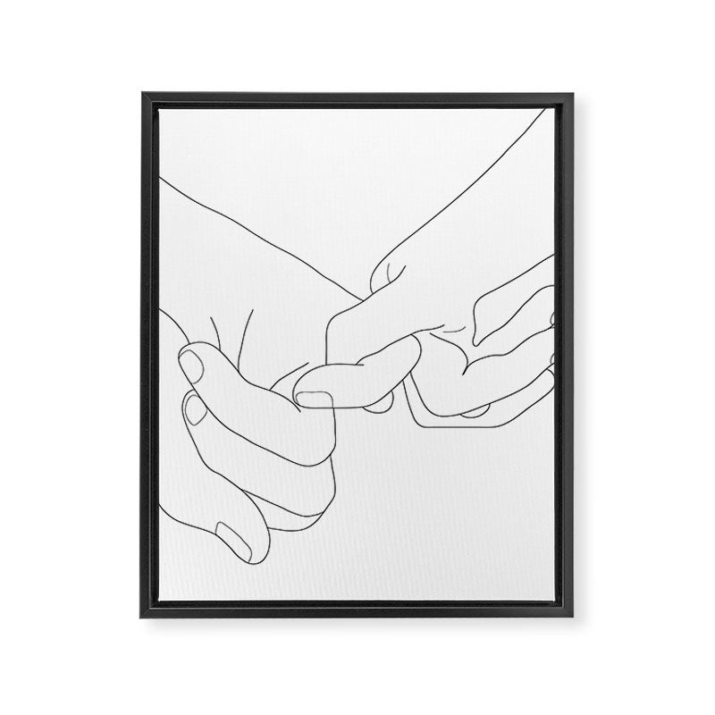 Pinky Promise Framed Canvas Print Gallery Image 6