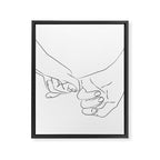 Pinky Promise VIII Framed Canvas Print Gallery Image 6