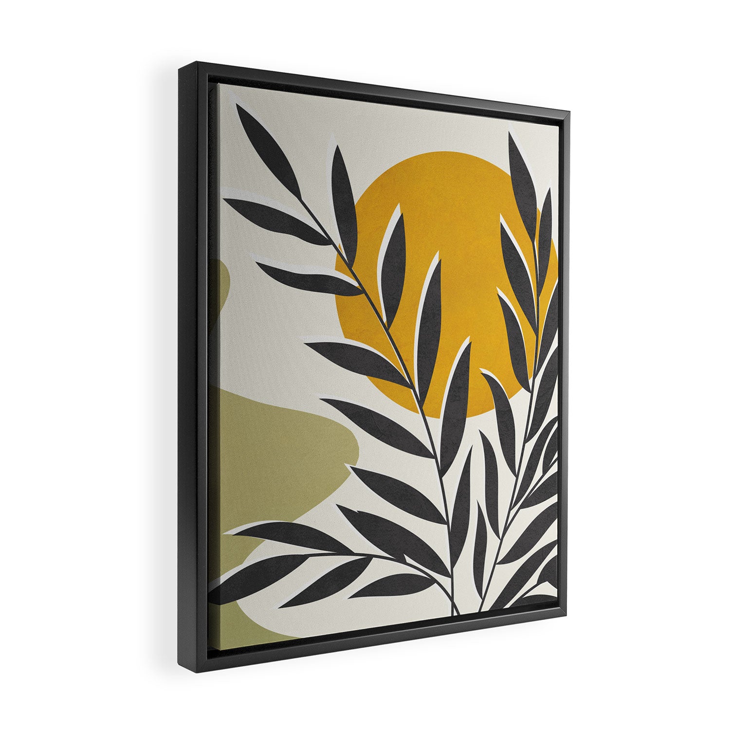 Plant Design 01 Framed Canvas Print Gallery Image 2