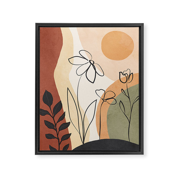 Plant Life Design 9 Framed Canvas Print Gallery Image 1
