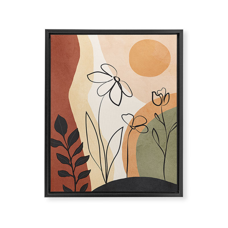 Plant Life Design 9 Framed Canvas Print Gallery Image 8