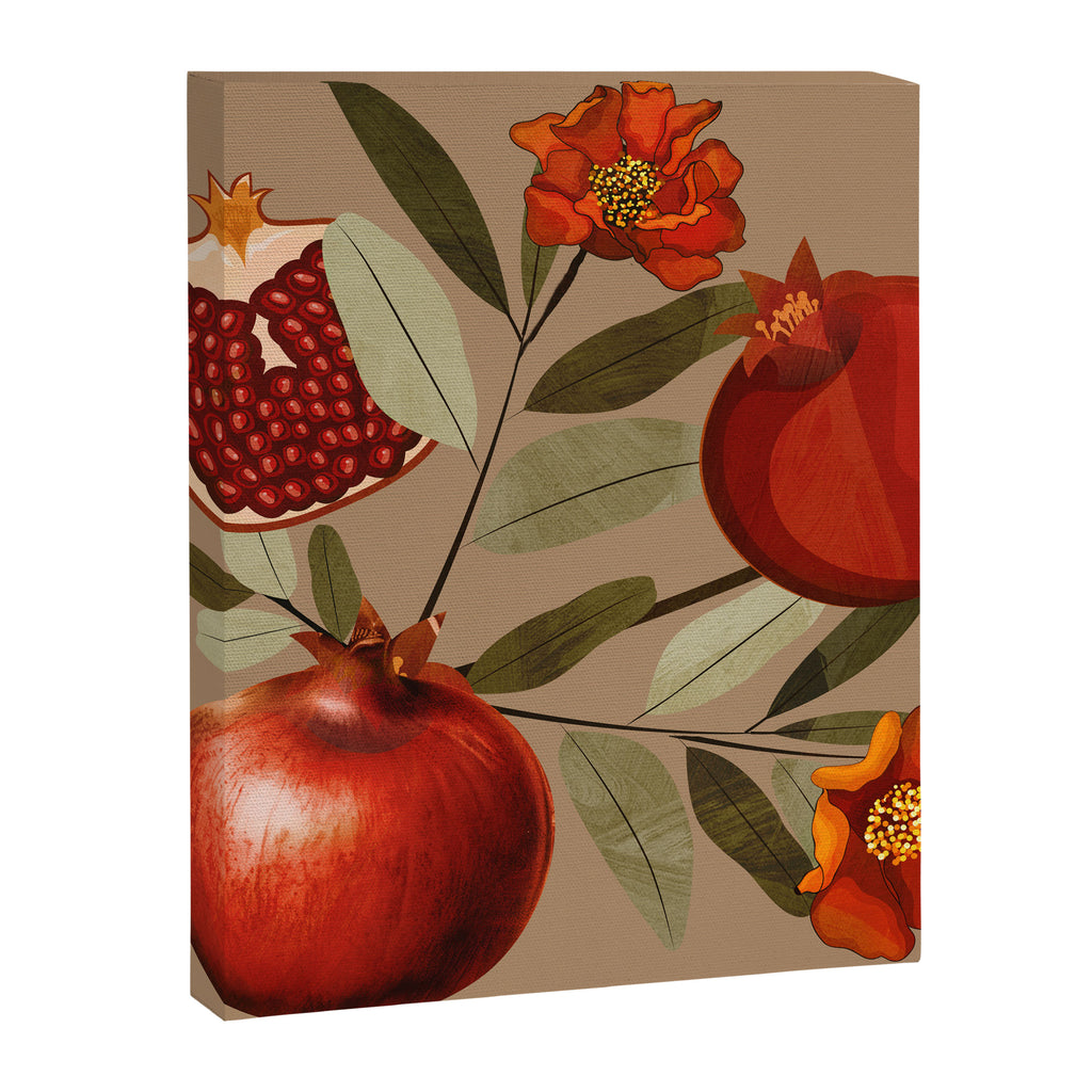 Pomegranate Botanical Art 1 Canvas Print Gallery Image 8