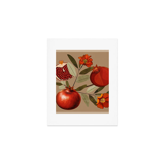 Pomegranate Botanical Art 1 Art Print Gallery Image 1