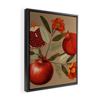 Pomegranate Botanical Art 1 Framed Canvas Print Gallery Image 2
