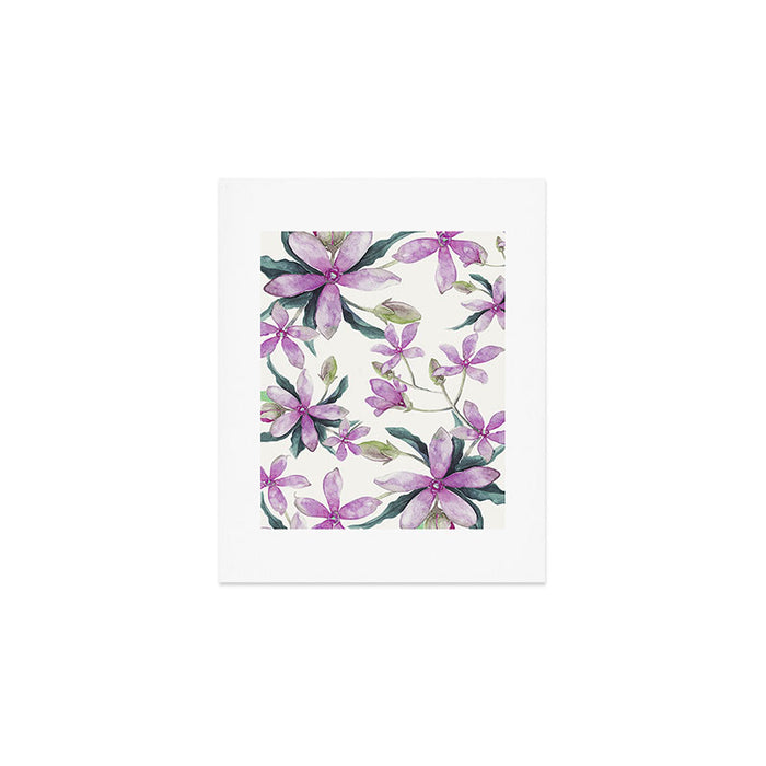 Purple flowers Art Print Gallery Image 1