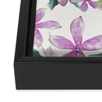 Purple flowers Framed Canvas Print Gallery Image 3