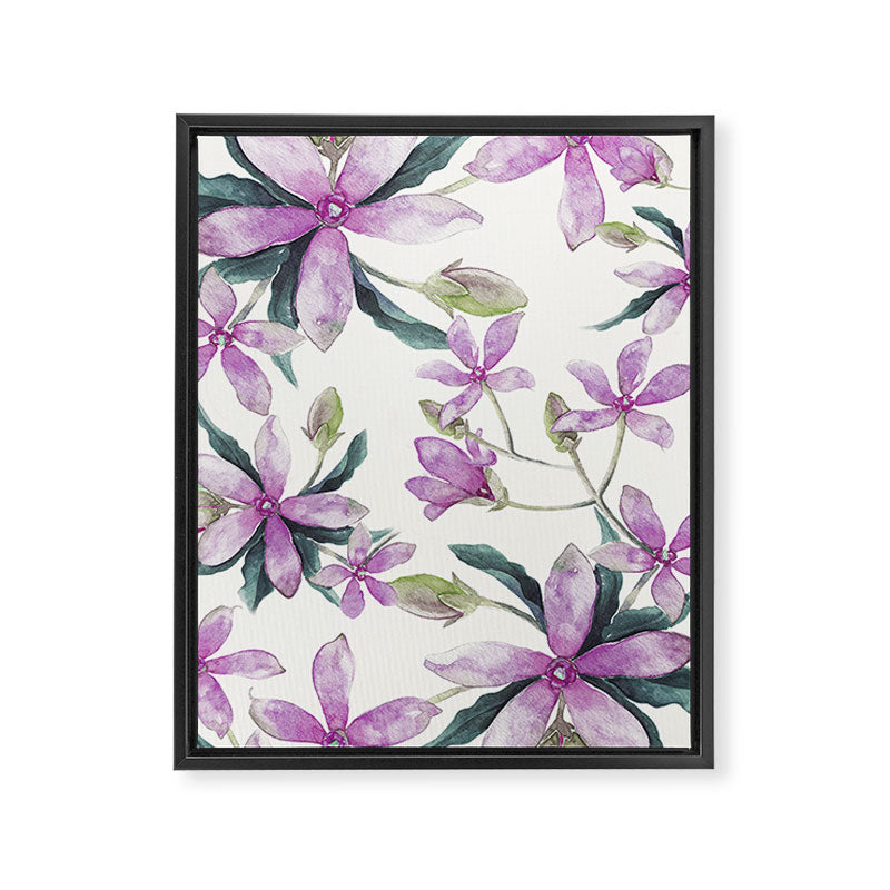 Purple flowers Framed Canvas Print Gallery Image 6