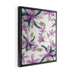 Purple flowers Framed Canvas Print Gallery Image 2