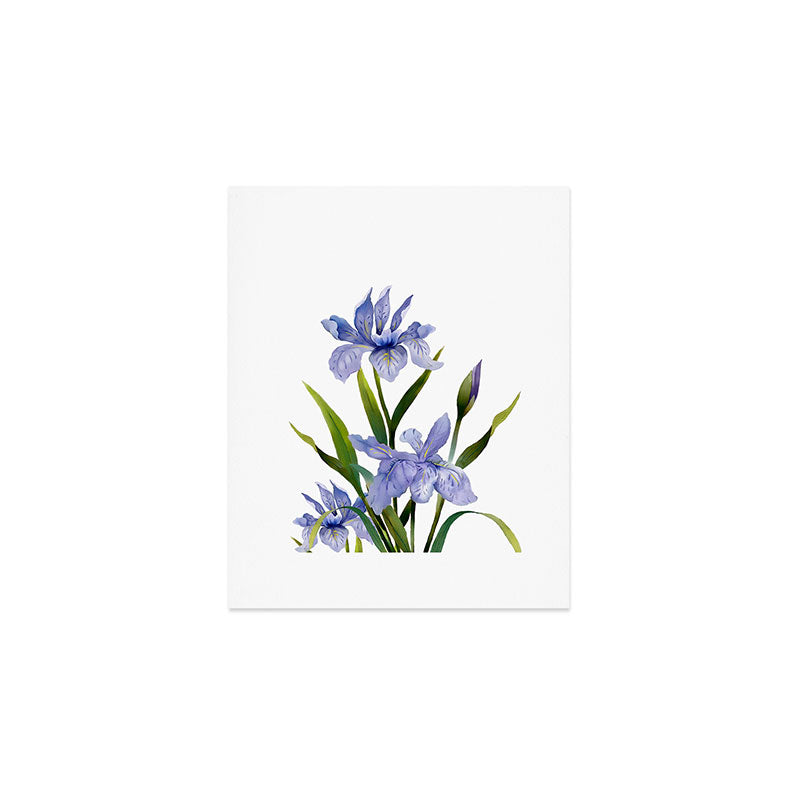 Purple Iris Art Print Gallery Image 1
