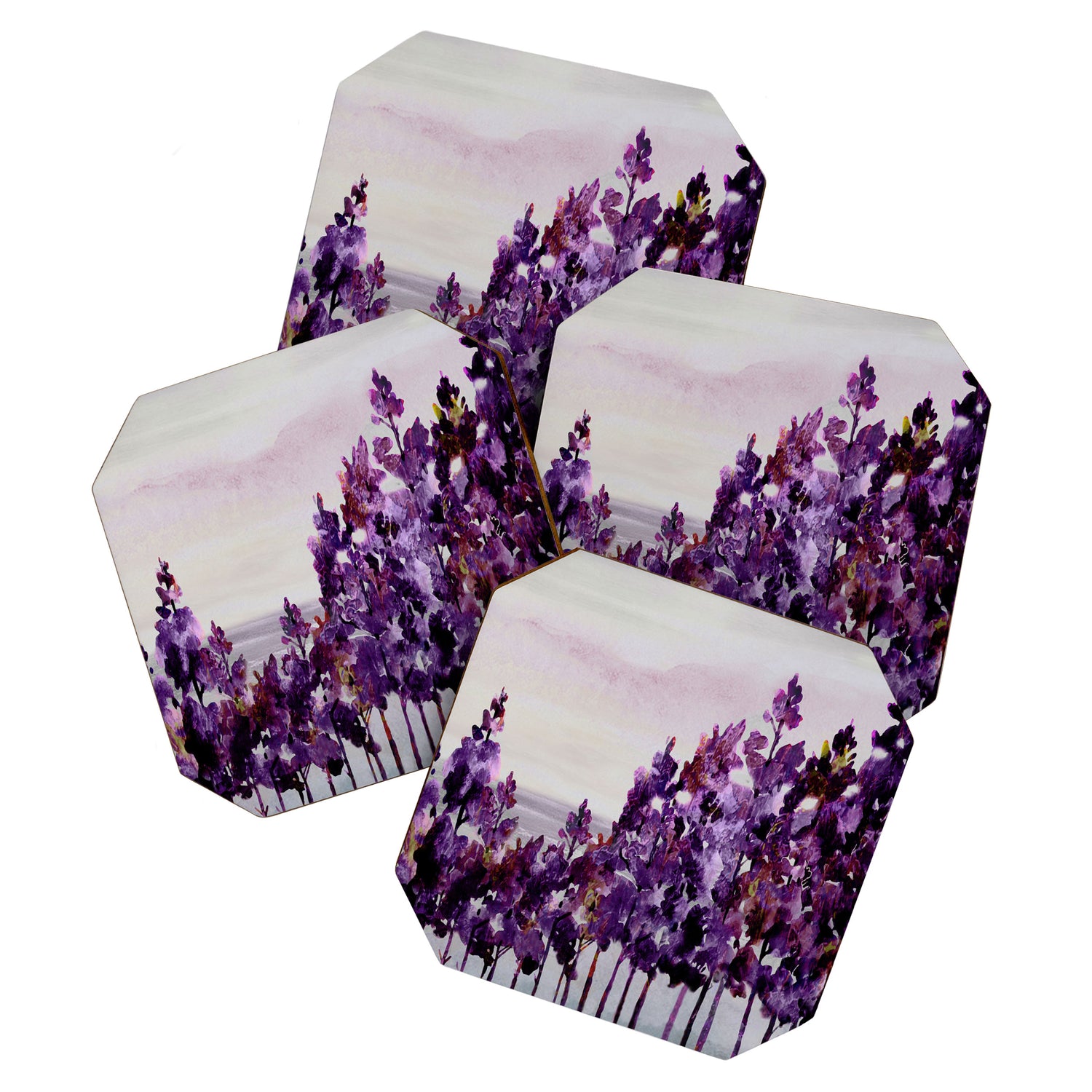 Purple Trees Coaster Gallery Image 1