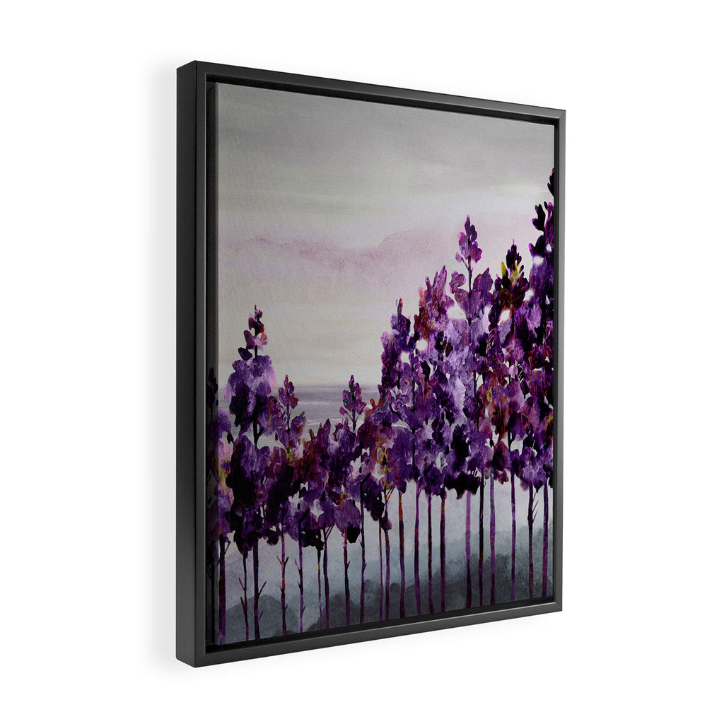 Purple Trees Framed Canvas Print Gallery Image 2