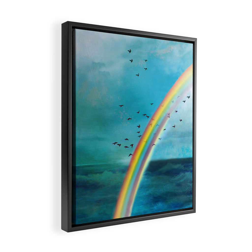 Rainbow Framed Canvas Print Gallery Image 2