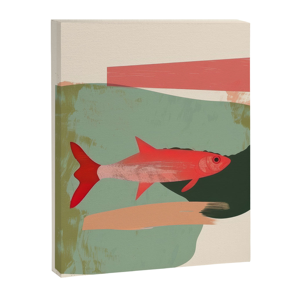 Red Fish Abstract Canvas Print Gallery Image 6