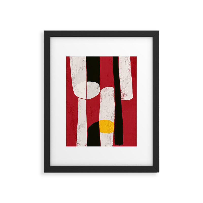 Red Interval Framed Art Print Gallery Image 5