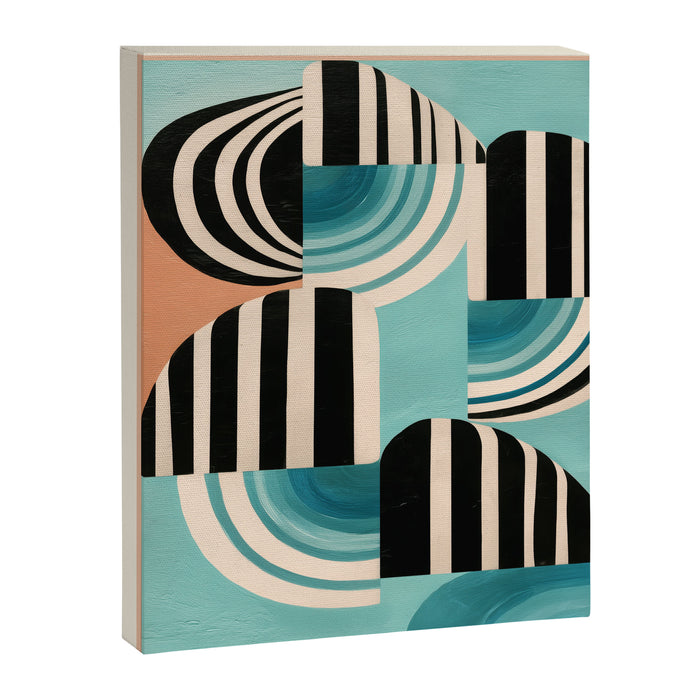 Retro Geometric Shapes 1 Canvas Print Gallery Image 1