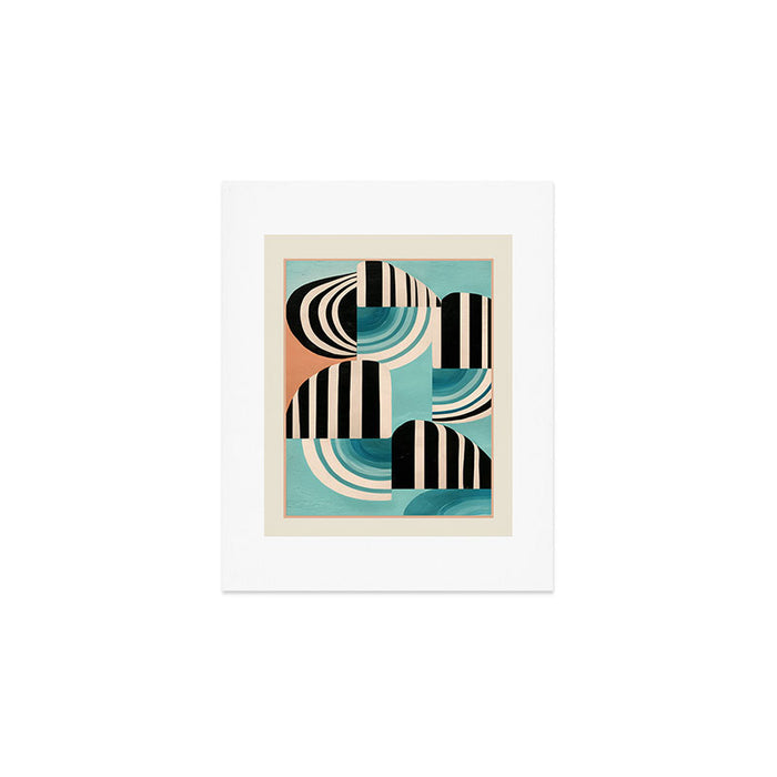 Retro Geometric Shapes 1 Art Print Gallery Image 1