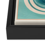 Retro Geometric Shapes 1 Framed Canvas Print Gallery Image 3