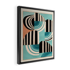 Retro Geometric Shapes 1 Framed Canvas Print Gallery Image 2