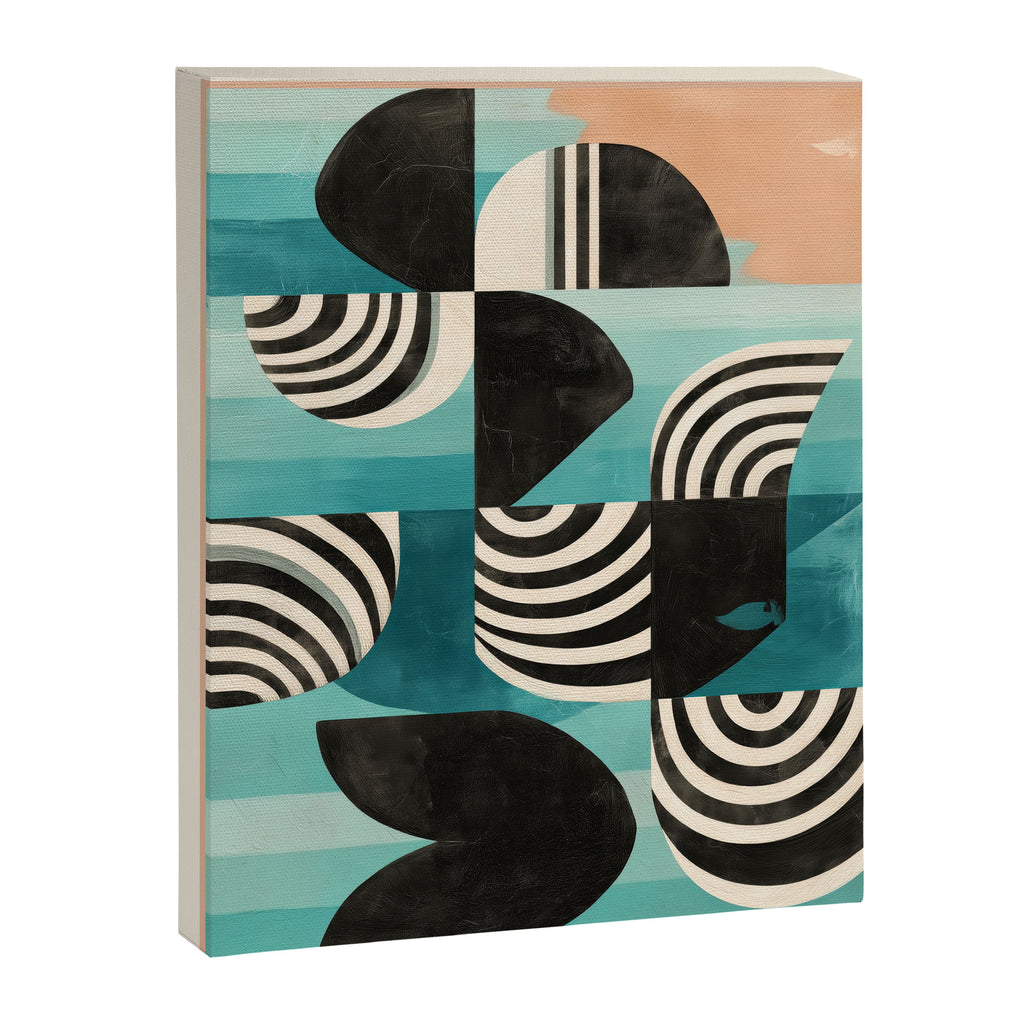Retro Geometric Shapes 2 Canvas Print Gallery Image 6