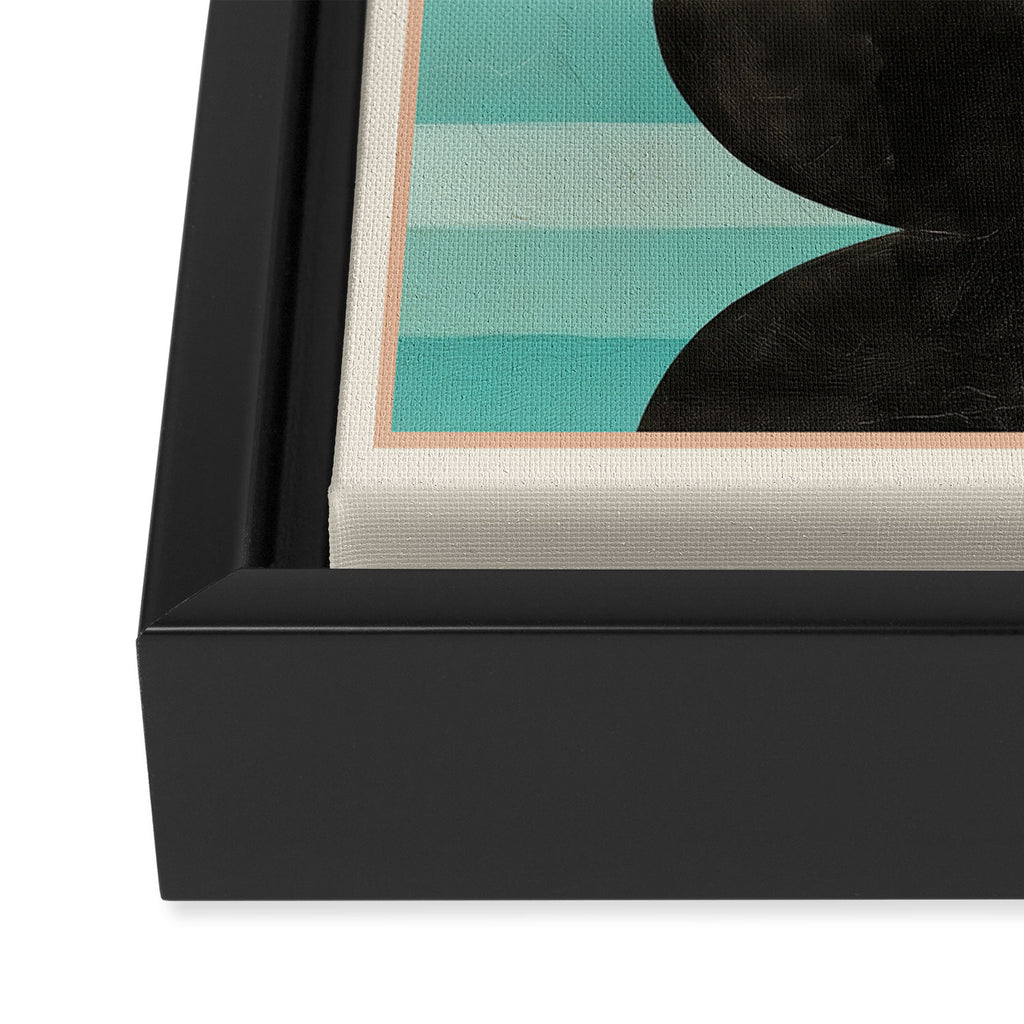 Retro Geometric Shapes 2 Framed Canvas Print Gallery Image 3
