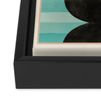 Retro Geometric Shapes 2 Framed Canvas Print Gallery Image 3