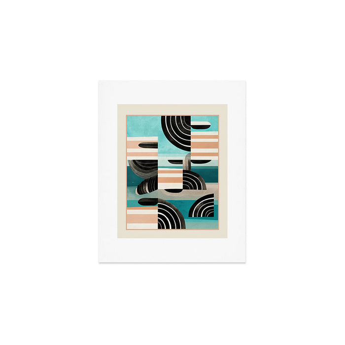 Retro Geometric Shapes 3 Art Print Gallery Image 1