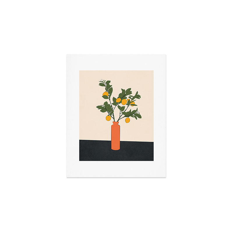 Ripe Lemon Plant Art Print Gallery Image 1