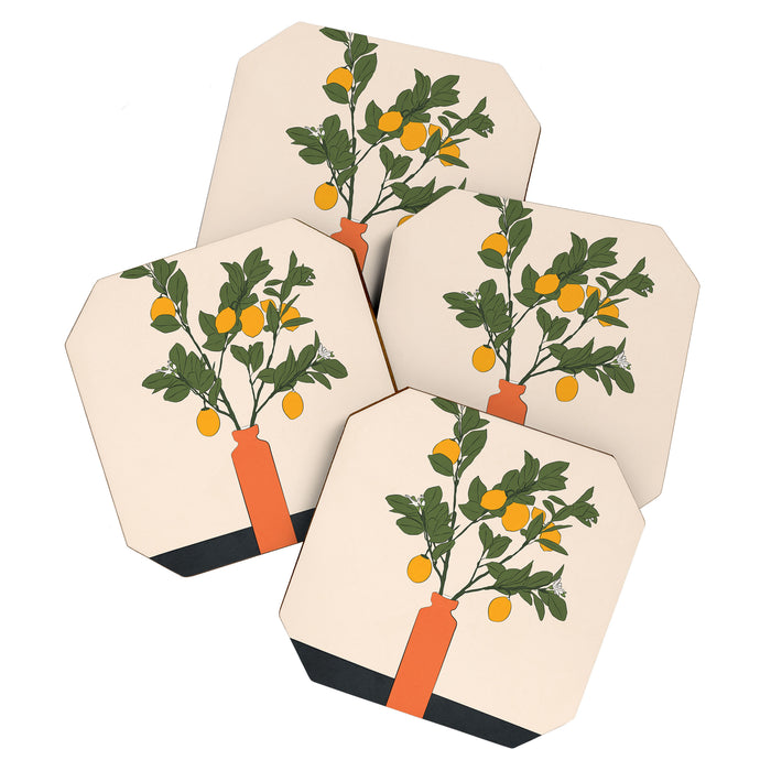 Ripe Lemon Plant Coaster Gallery Image 1