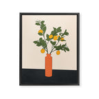 Ripe Lemon Plant Framed Canvas Print Gallery Image 6