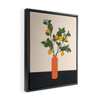 Ripe Lemon Plant Framed Canvas Print Gallery Image 2