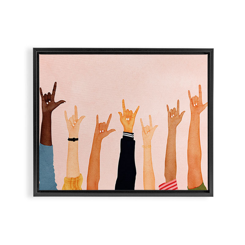 Rock On Framed Canvas Print Gallery Image 6