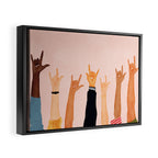 Rock On Framed Canvas Print Gallery Image 2