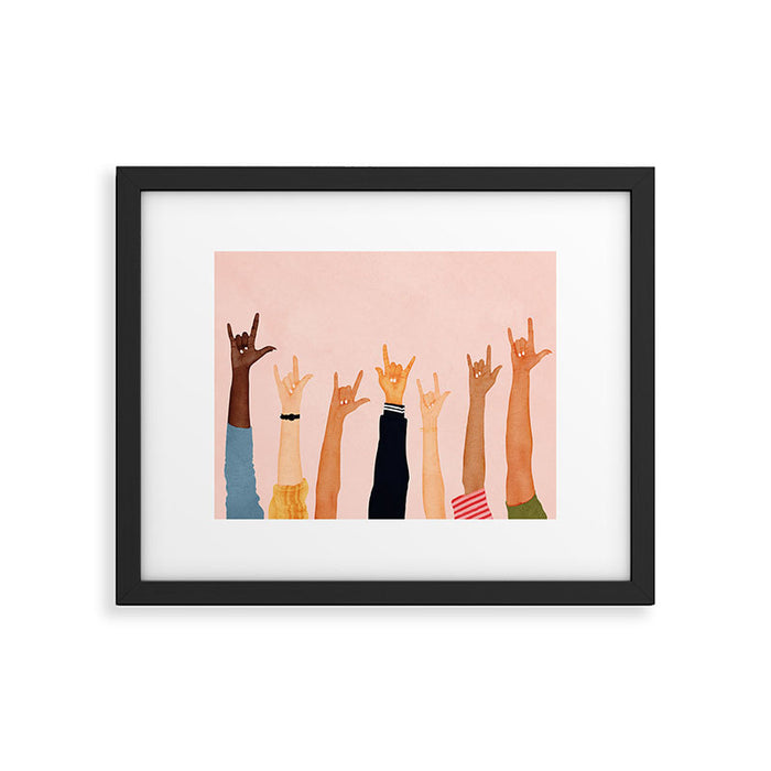 Rock On Framed Art Print Gallery Image 1