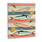 Sardines on Stripes Canvas Print Gallery Image 6